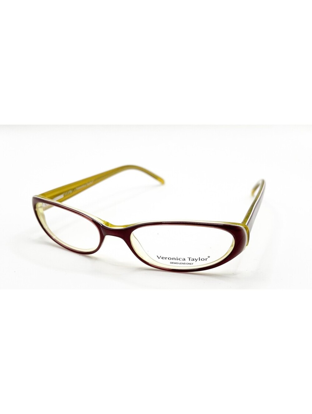 Veronica Taylor Hepburn Ro Red Yellow Authentic Eyeglasses 52-17-145